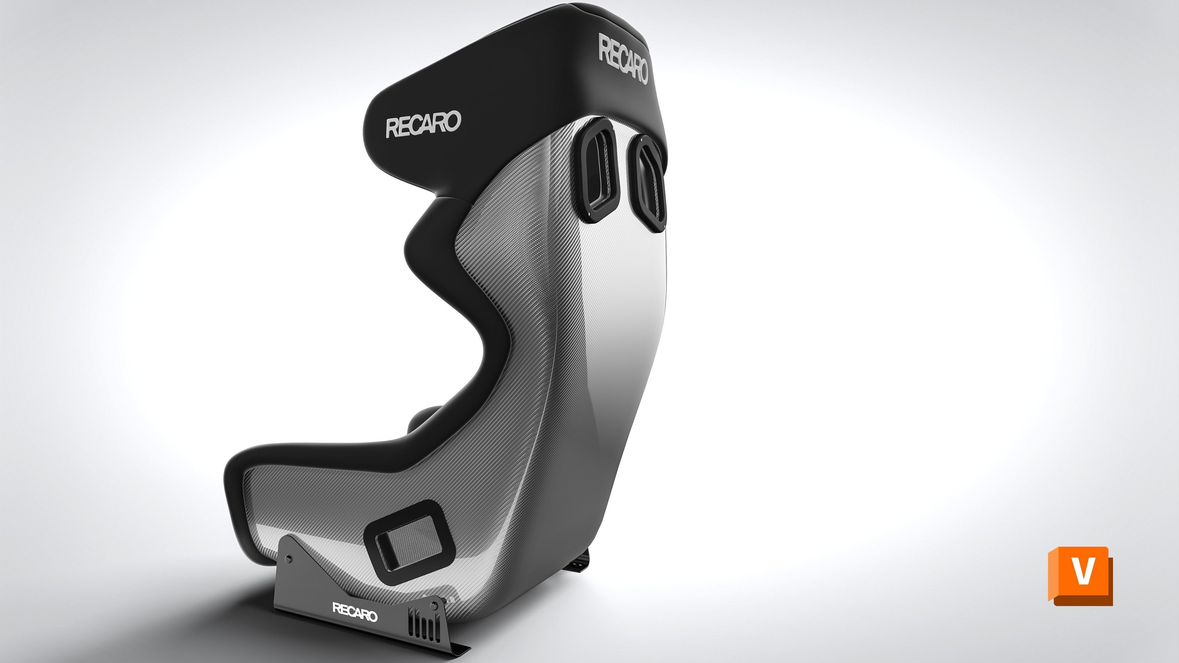 RECARO PRO RACER 3D Model Low-poly 3D model_6
