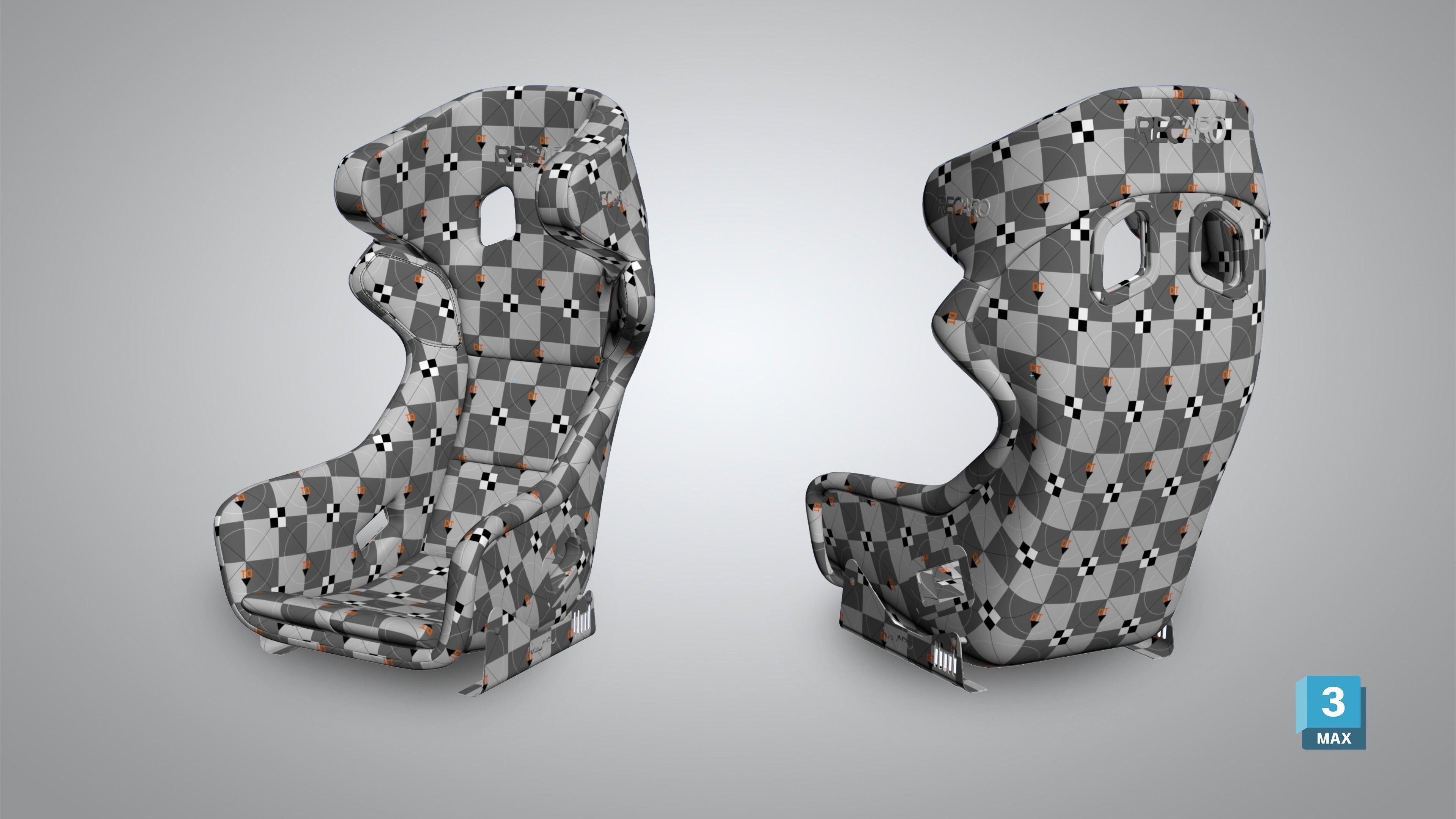 RECARO PRO RACER 3D Model Low-poly 3D model_9