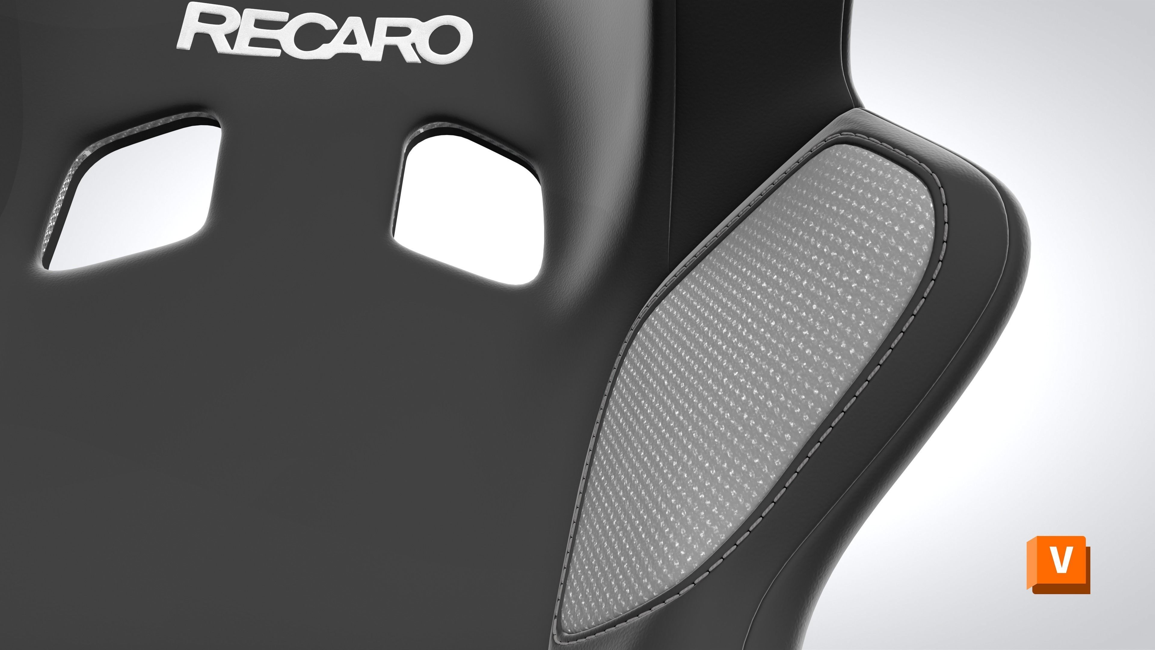 RECARO PRO RACER 3D Model Low-poly 3D model_4