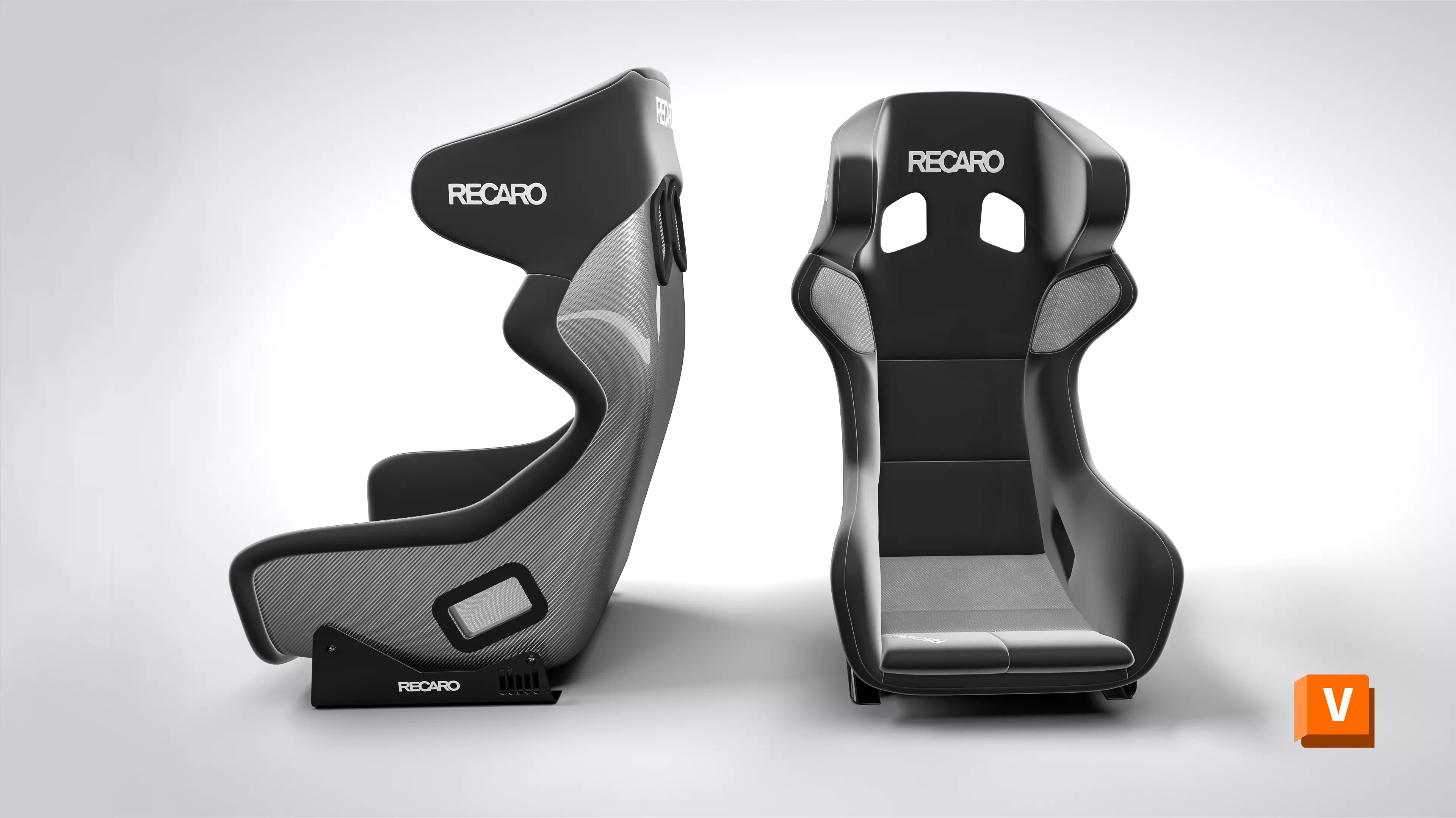 RECARO PRO RACER 3D Model Low-poly 3D model_0