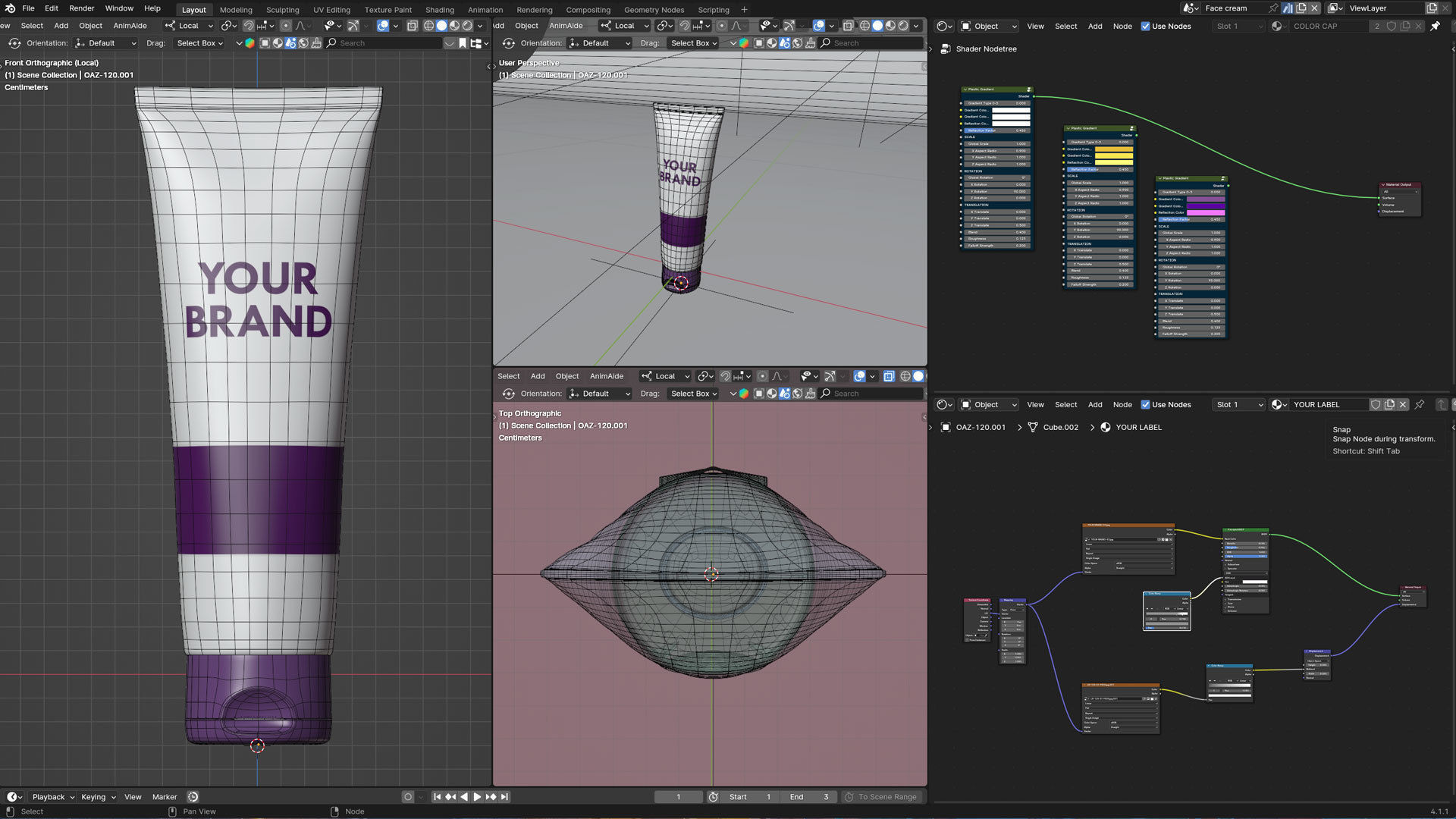 Cosmetic Bottle Product 3D model_3