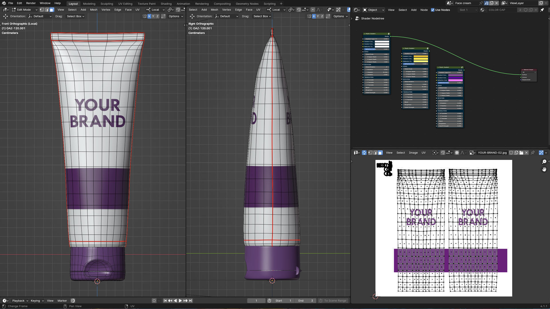 Cosmetic Bottle Product 3D model_2