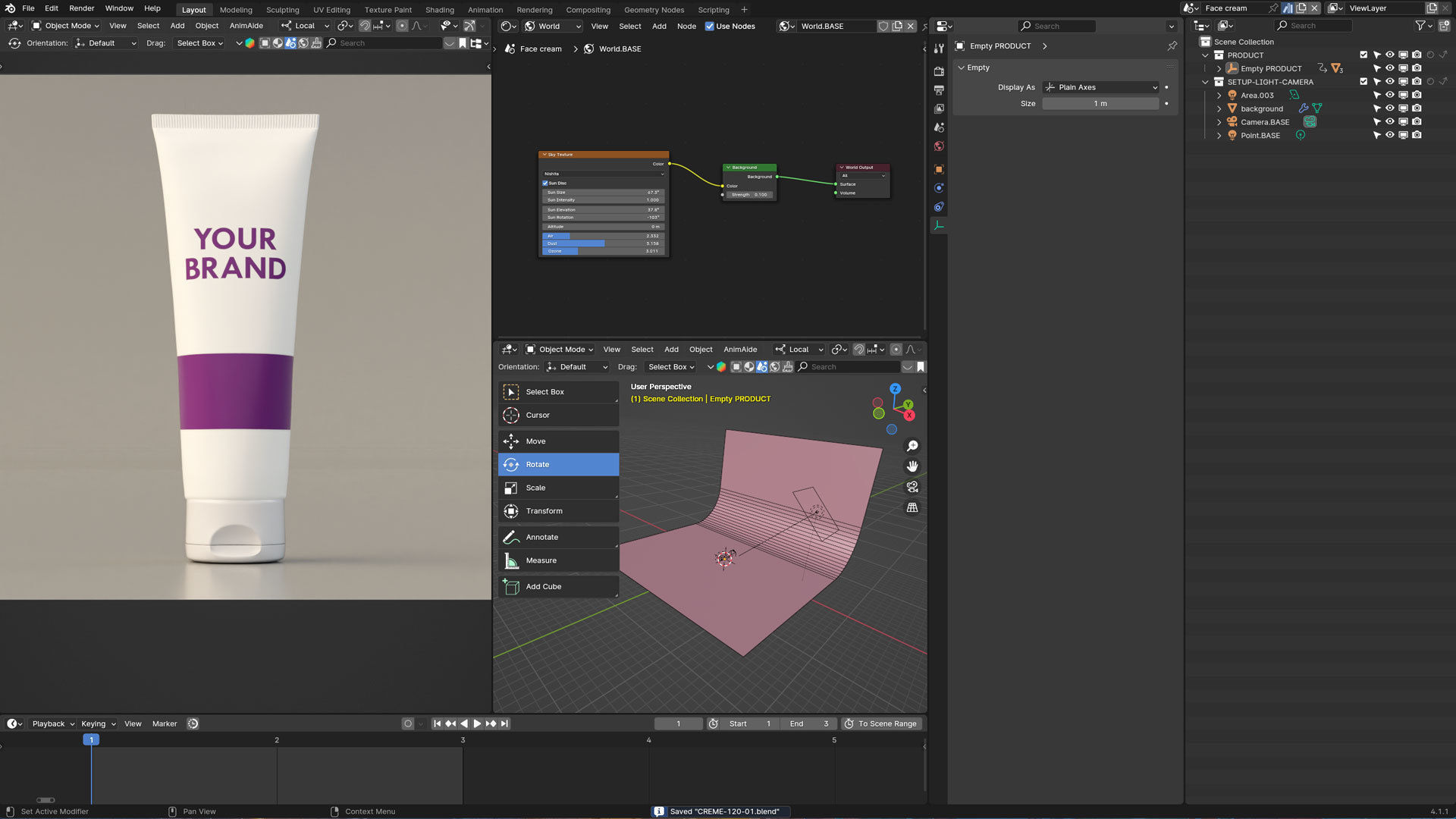 Cosmetic Bottle Product 3D model_6