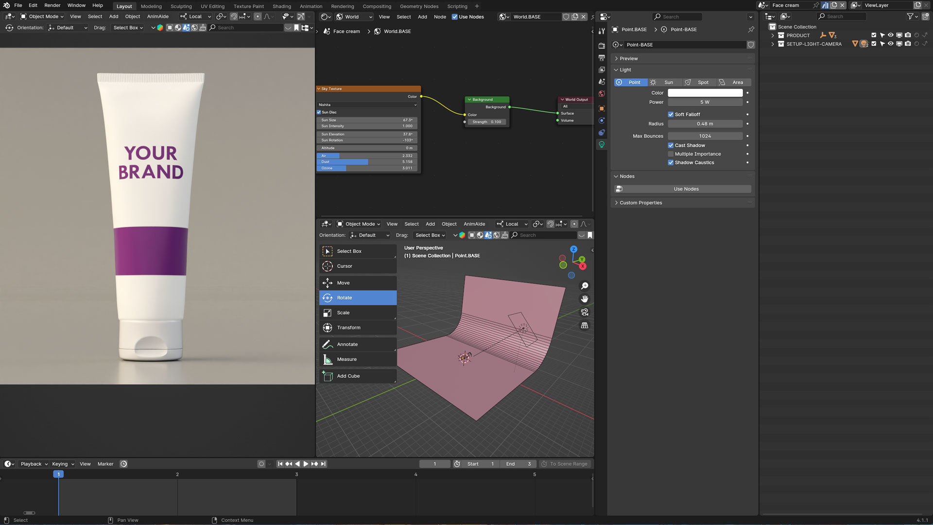 Cosmetic Bottle Product 3D model_5