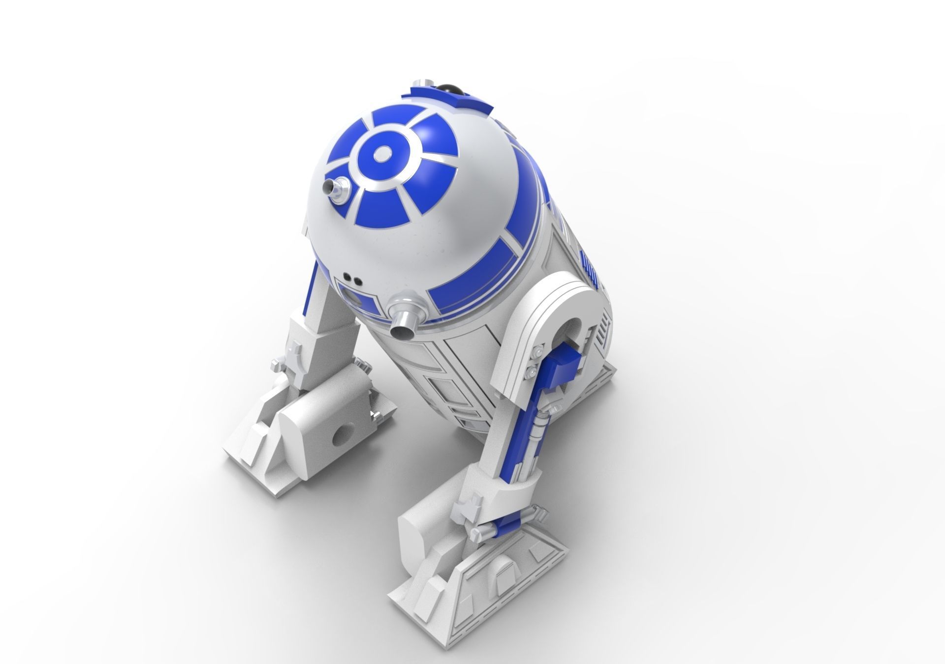 R2D2 Articulate 3D print model_3