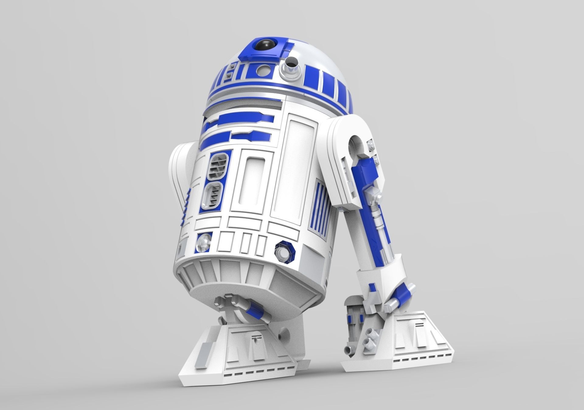 R2D2 Articulate 3D print model_4