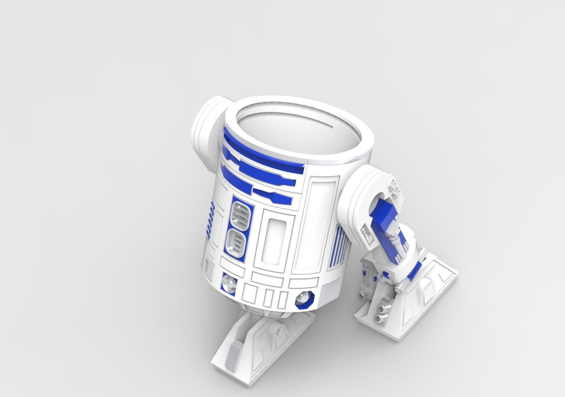 R2D2 Articulate 3D print model_6