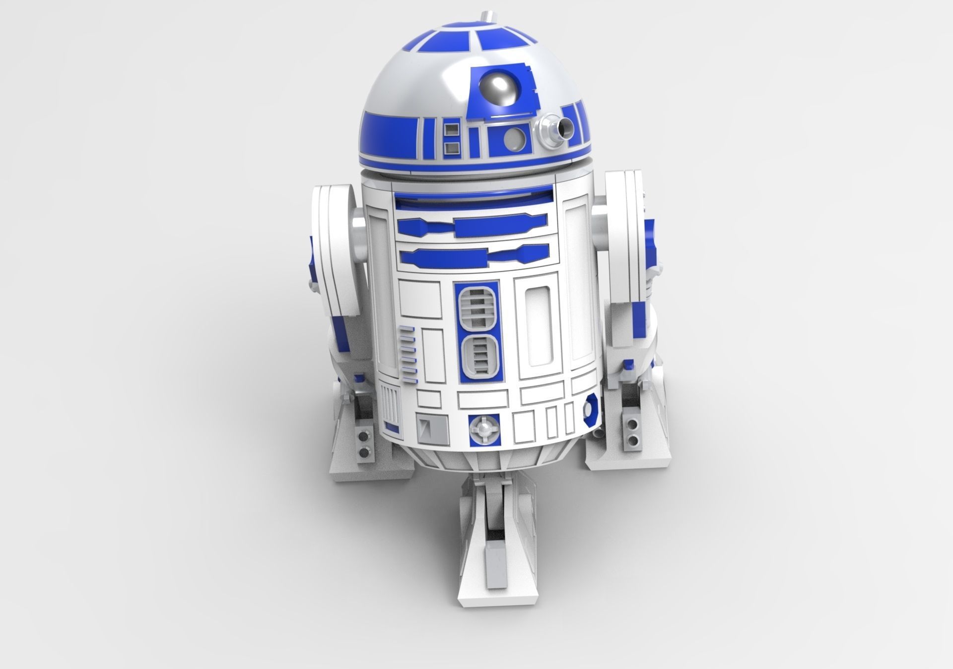 R2D2 Articulate 3D print model_1