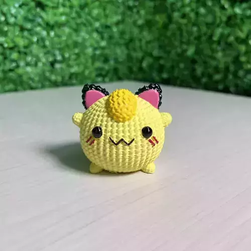 POKEMON MEOWTH CROCHET KNITTED - STL - 3MF MULTICOLOR