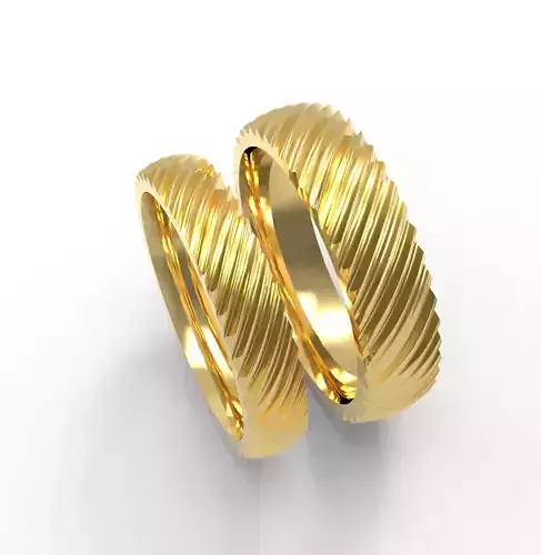 Waves couple ring nice design