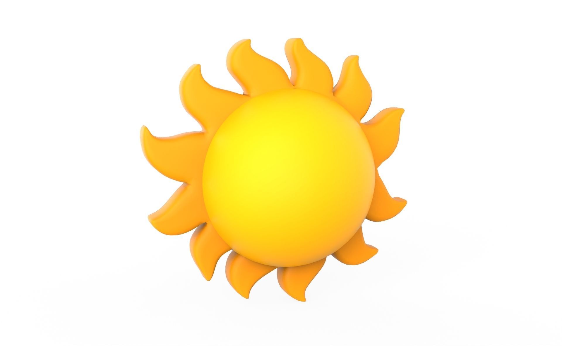 Prop101 Sun Low-poly 3D model_6