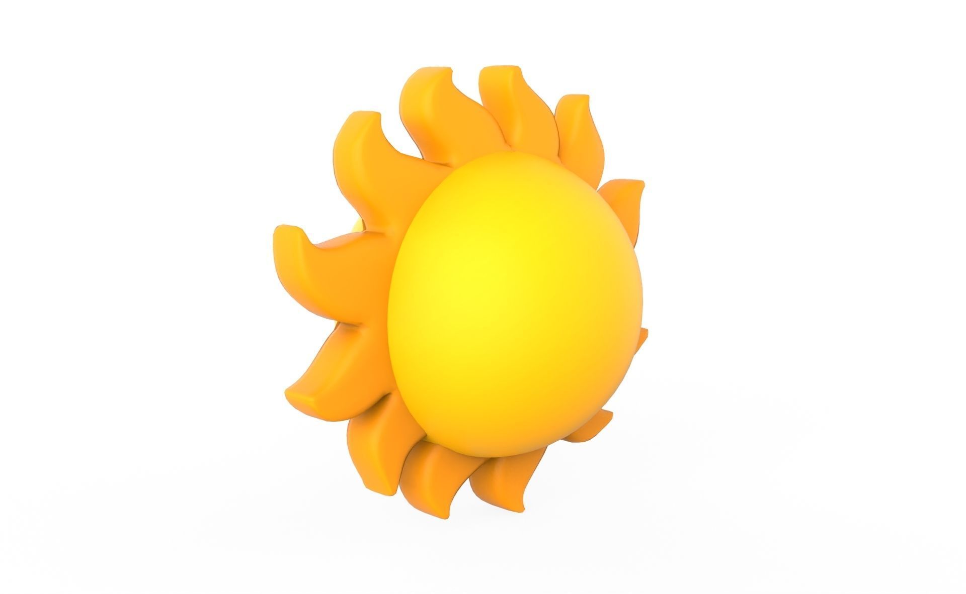 Prop101 Sun Low-poly 3D model_5