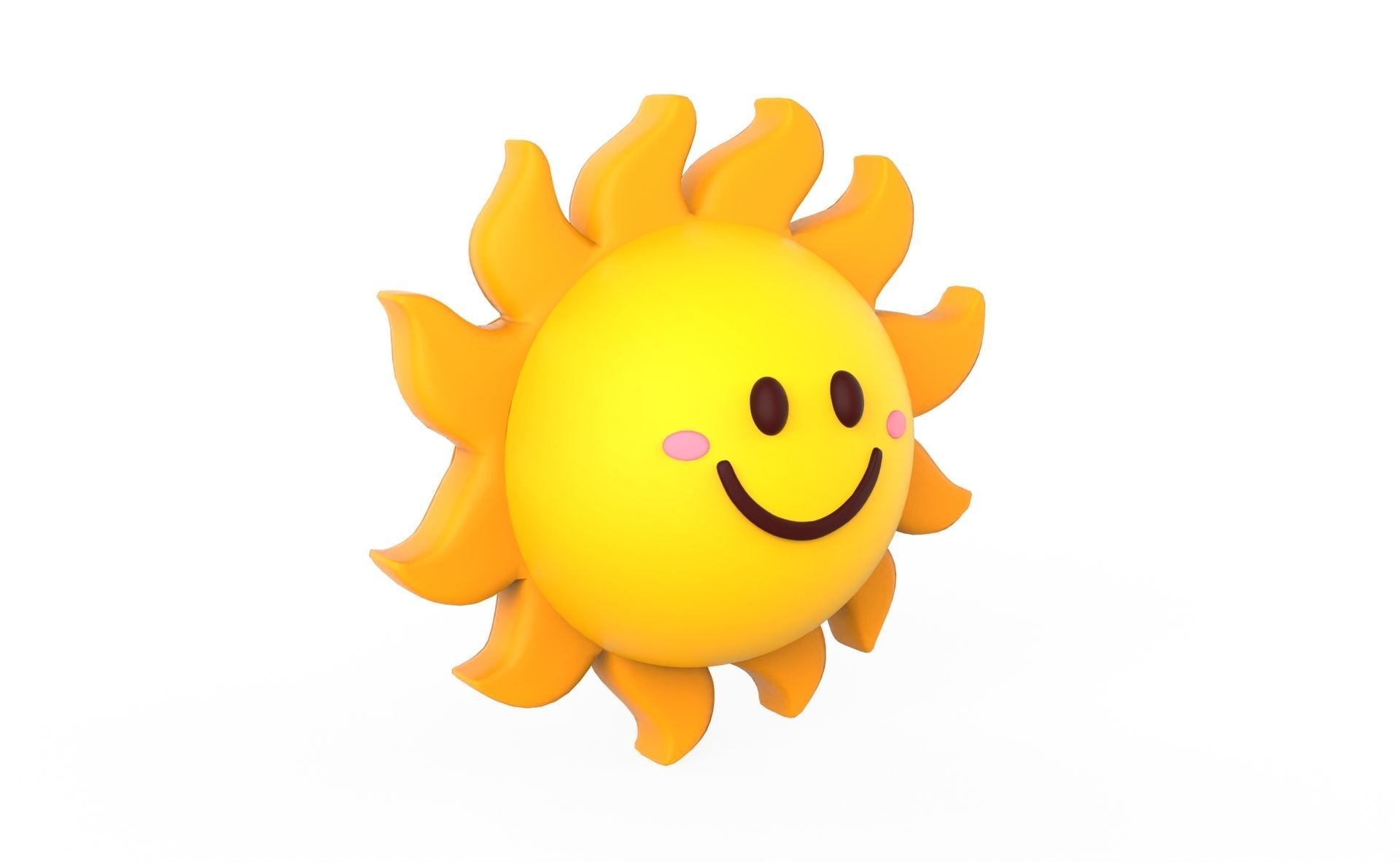 Prop101 Sun Low-poly 3D model_15