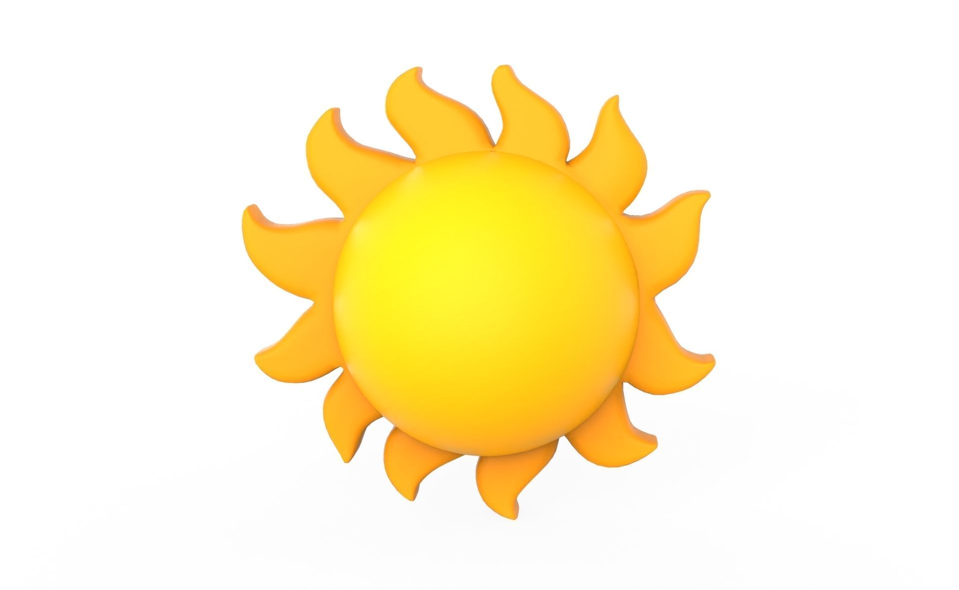 Prop101 Sun Low-poly 3D model_7