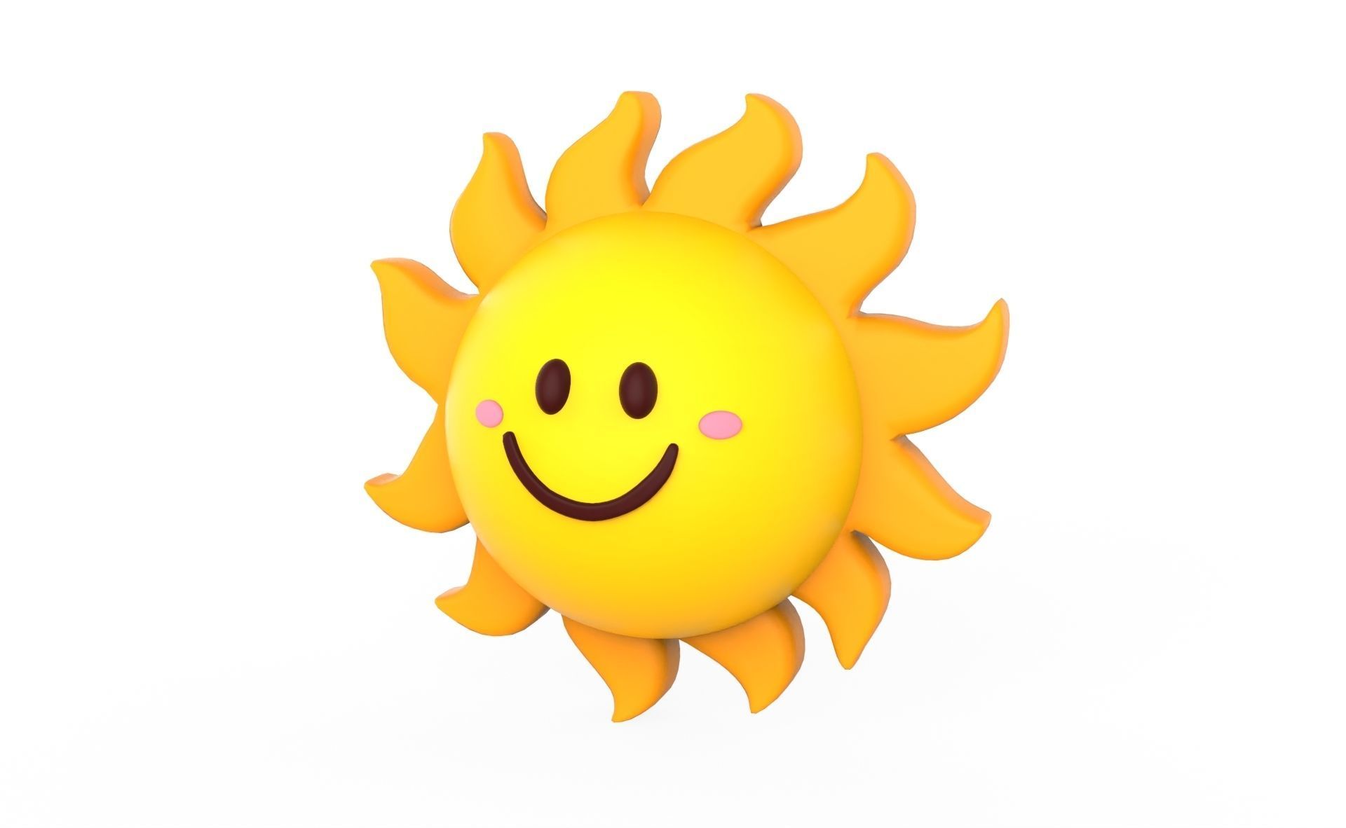 Prop101 Sun Low-poly 3D model_17