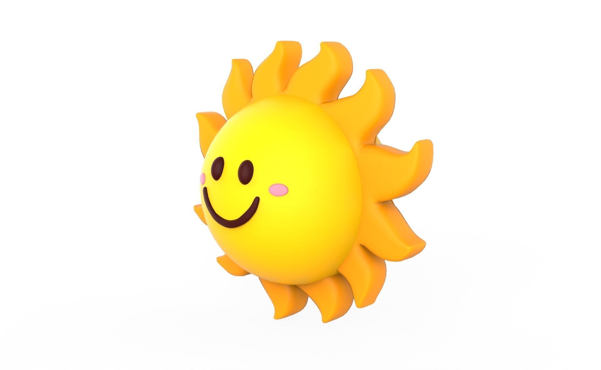 Prop101 Sun Low-poly 3D model_1