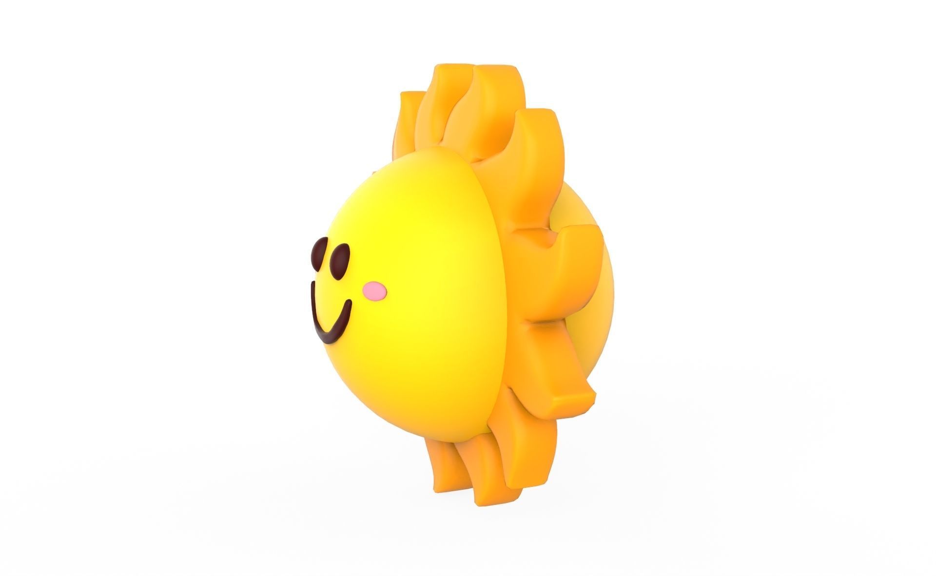 Prop101 Sun Low-poly 3D model_2