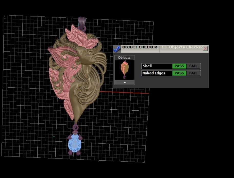 Angel Pendant 3D print model_9