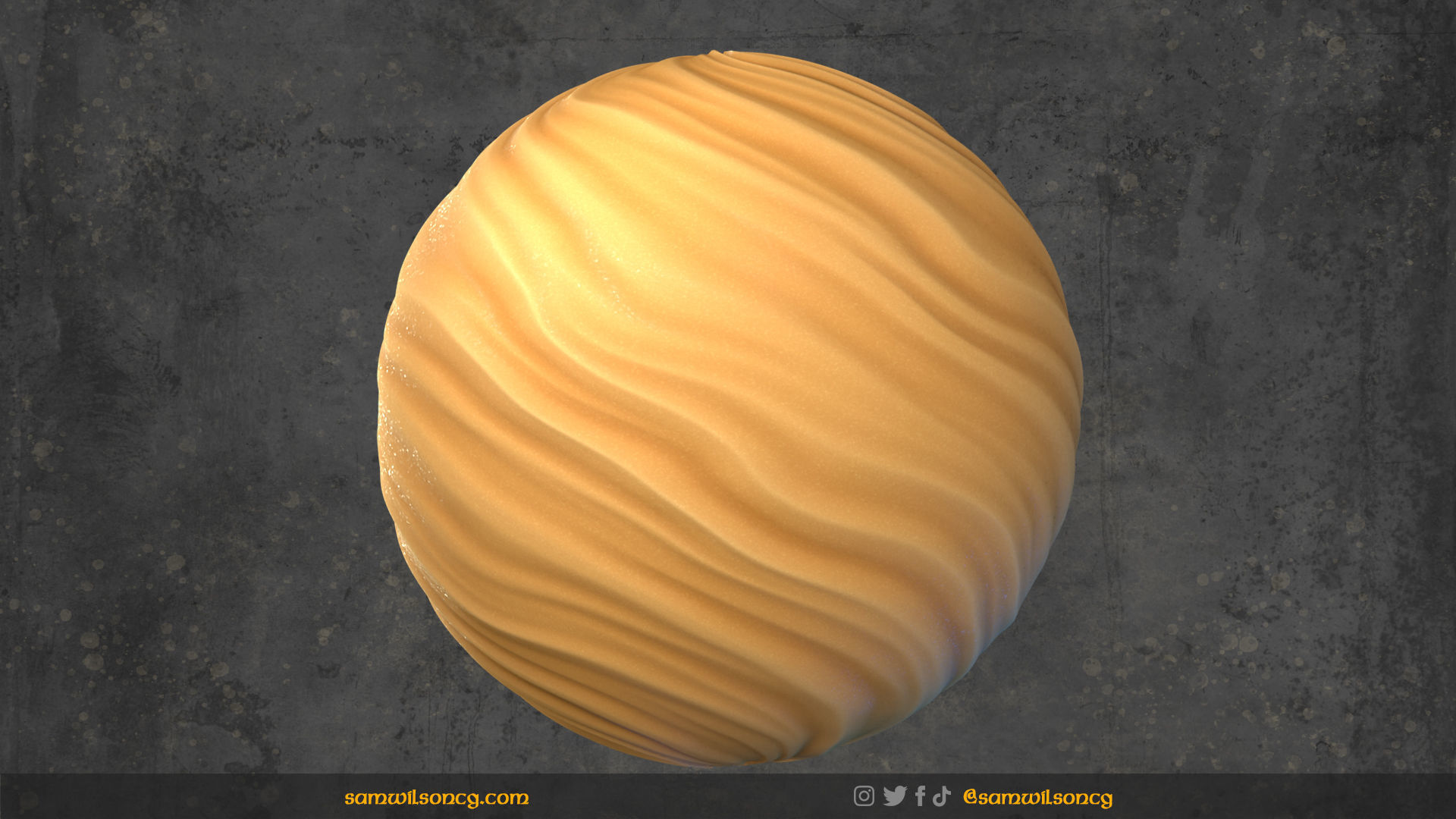 Stylized Sand Ripples - PBR Tiling Texture Texture_3