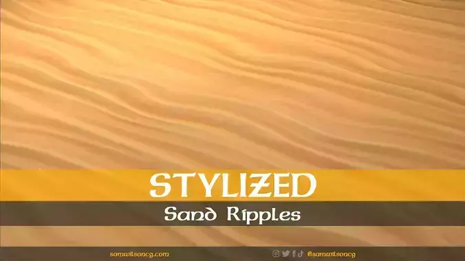 Stylized Sand Ripples - PBR Tiling Texture Texture