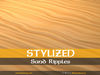 Texture Stylized Sand Ripples - PBR Tiling Texture VR / AR / low-poly ...
