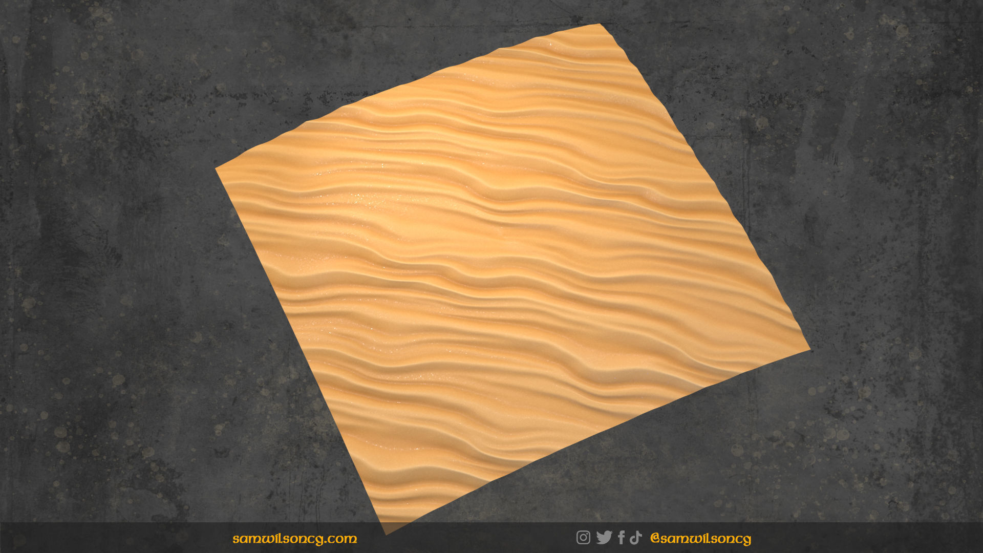 Stylized Sand Ripples - PBR Tiling Texture Texture_1
