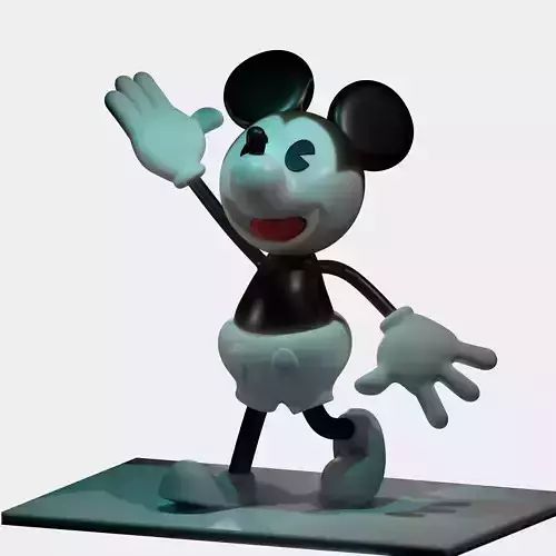 Classic Mickey Cartoons 3D model