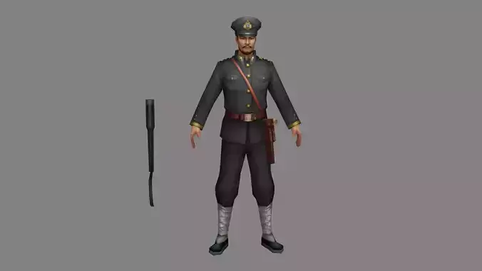 Asian military - patrolman