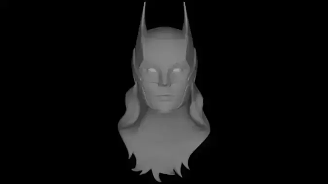 BATGIRL HEAD SCULPT