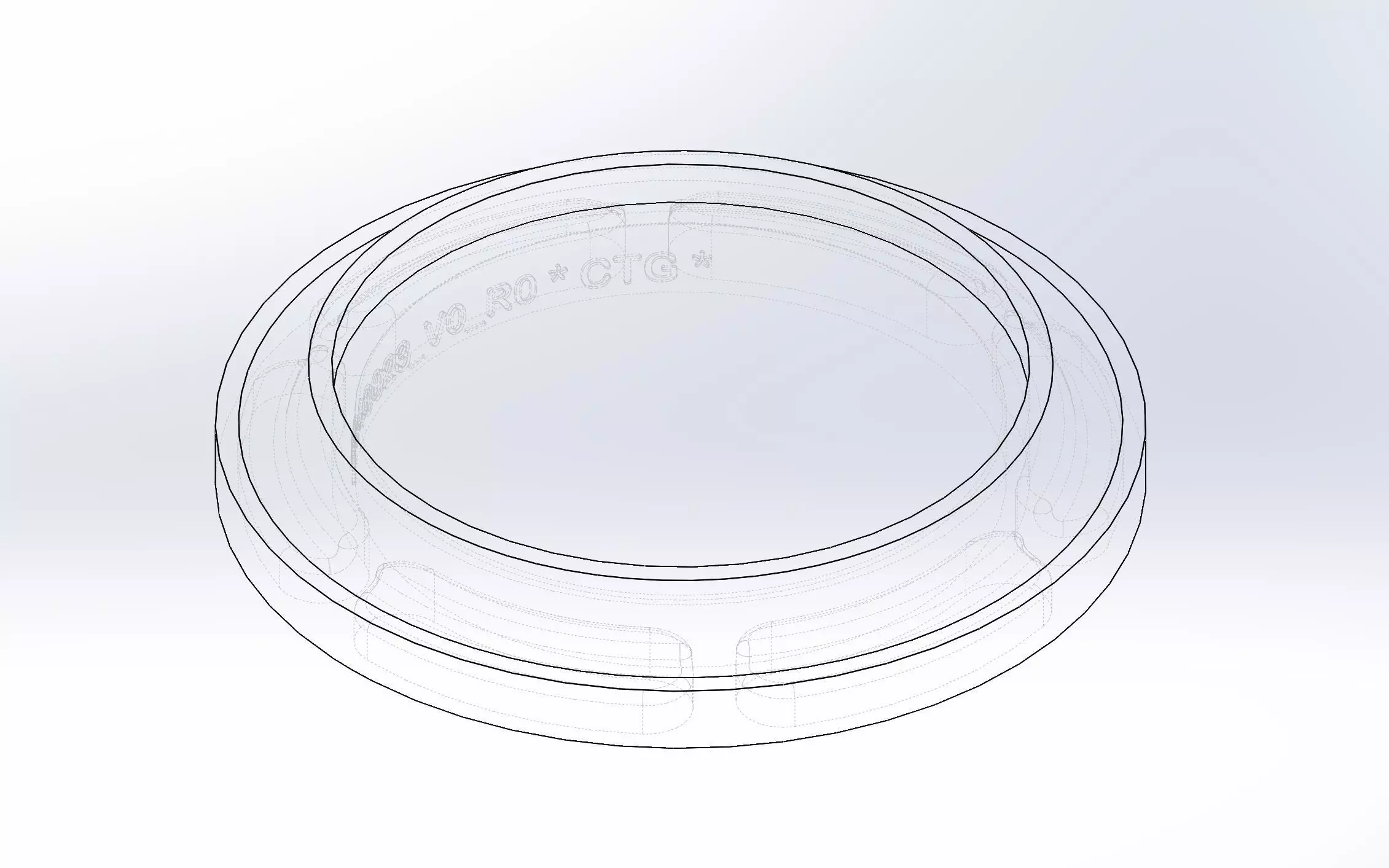 Base for Type-A Pedestal d80 D60 H12 hs4 3D print model_0