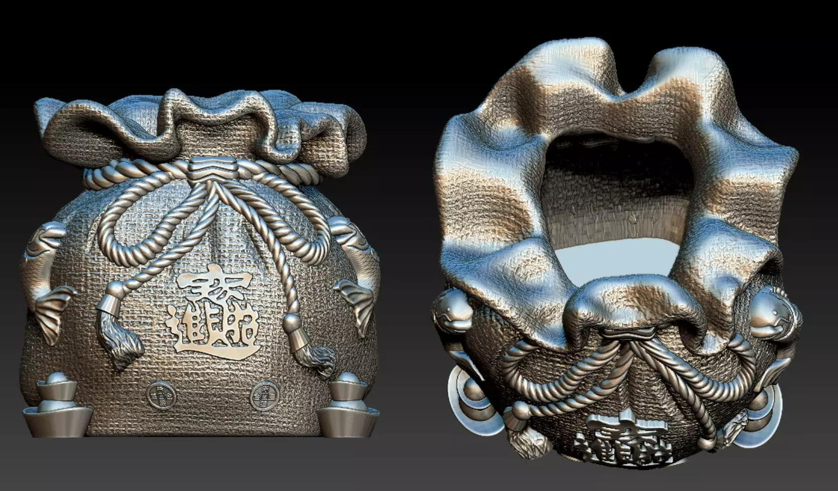 CHINESE LUCKY POCKET MONEY 3D print model_0