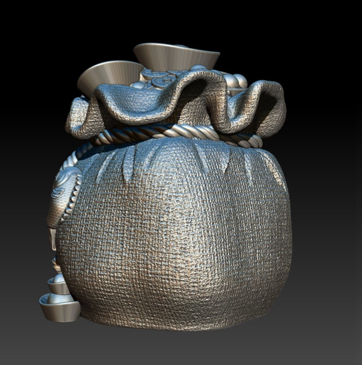 CHINESE LUCKY POCKET MONEY 3D print model_5