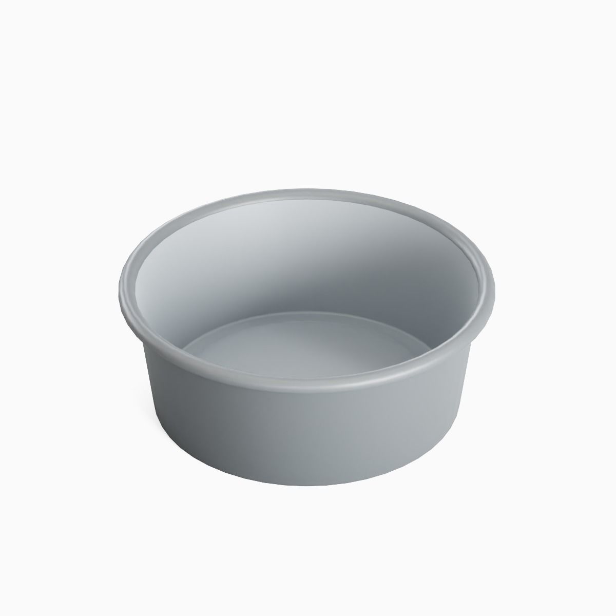 Simple Plastic Wash Basin 07 Low-poly 3D model_5