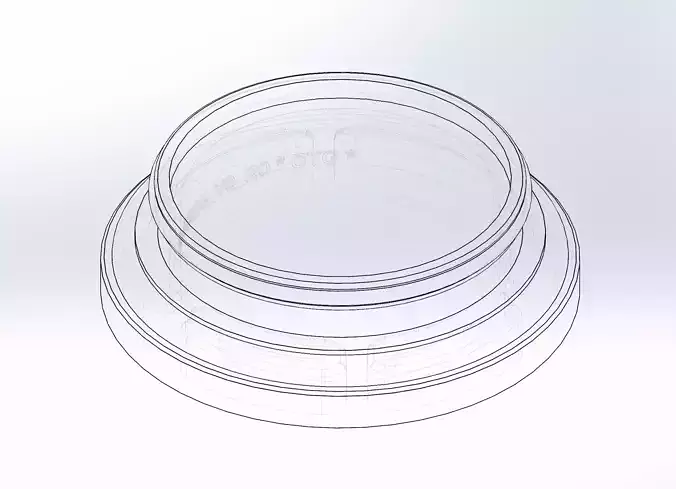 Base for Type-A Pedestal d80 D60 H24 hs4 3D print model