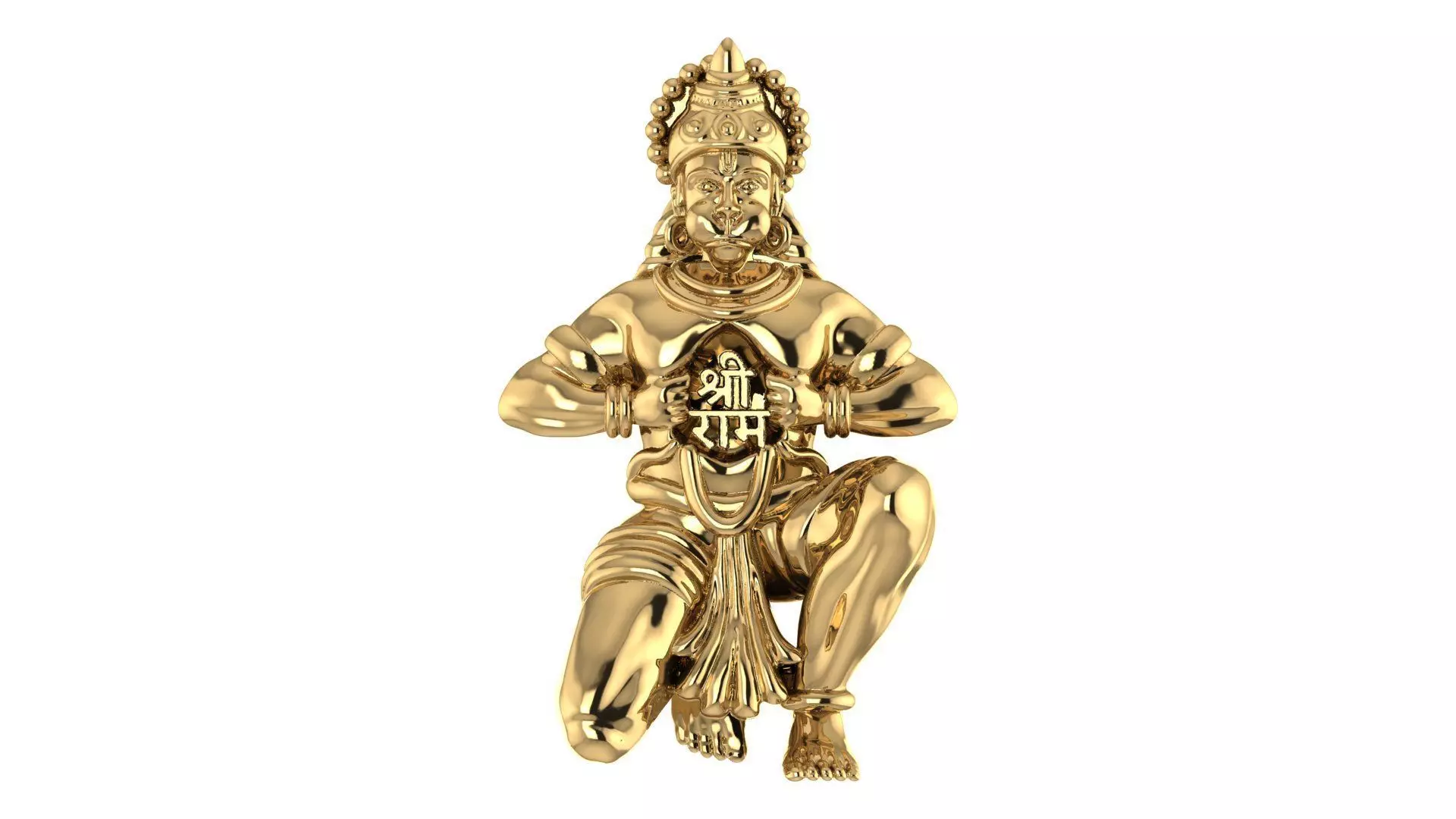 HANUMAN JI WITH 30MM LENGTH 3D print model_0