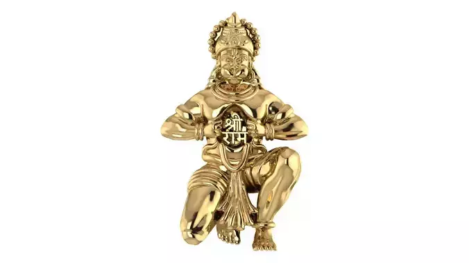 HANUMAN JI WITH 30MM LENGTH 3D print model