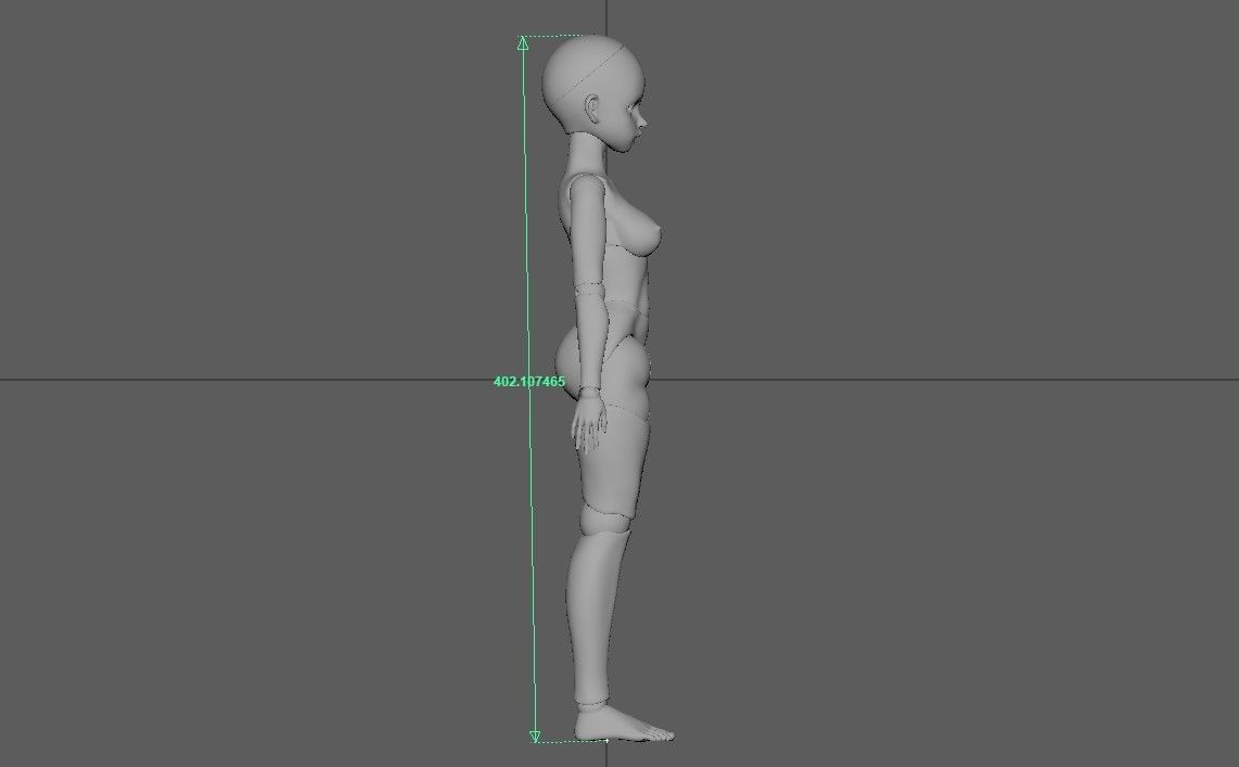 bjd movable joint doll Lora ball joint doll 3D print model_17