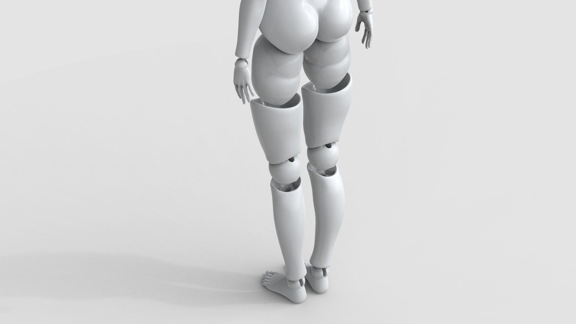 bjd movable joint doll Lora ball joint doll 3D print model_16