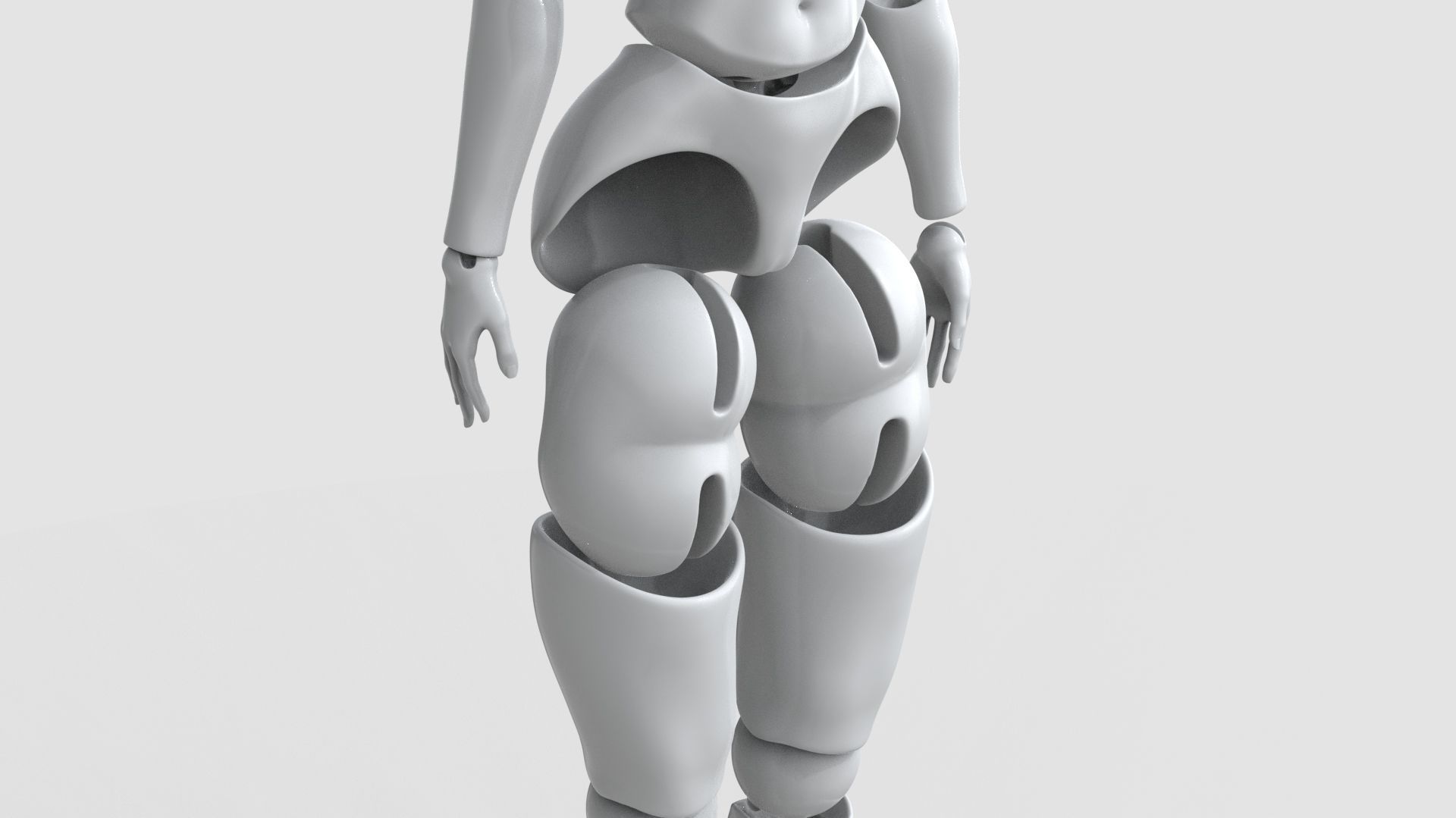 bjd movable joint doll Lora ball joint doll 3D print model_5