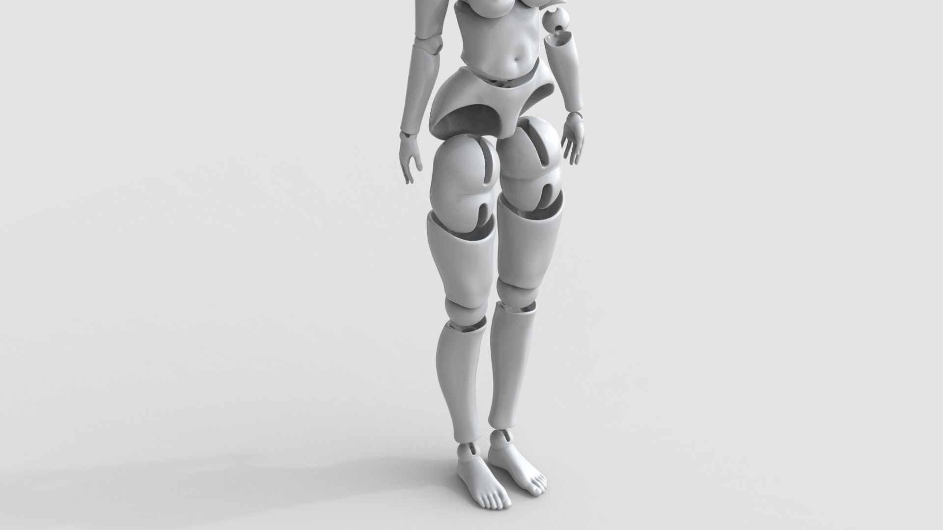 bjd movable joint doll Lora ball joint doll 3D print model_15