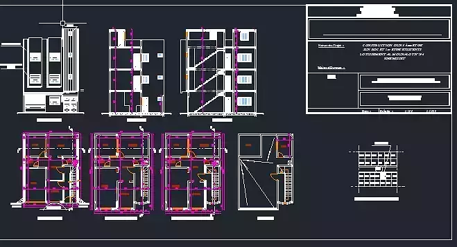 plan architecture maison 80 m2 