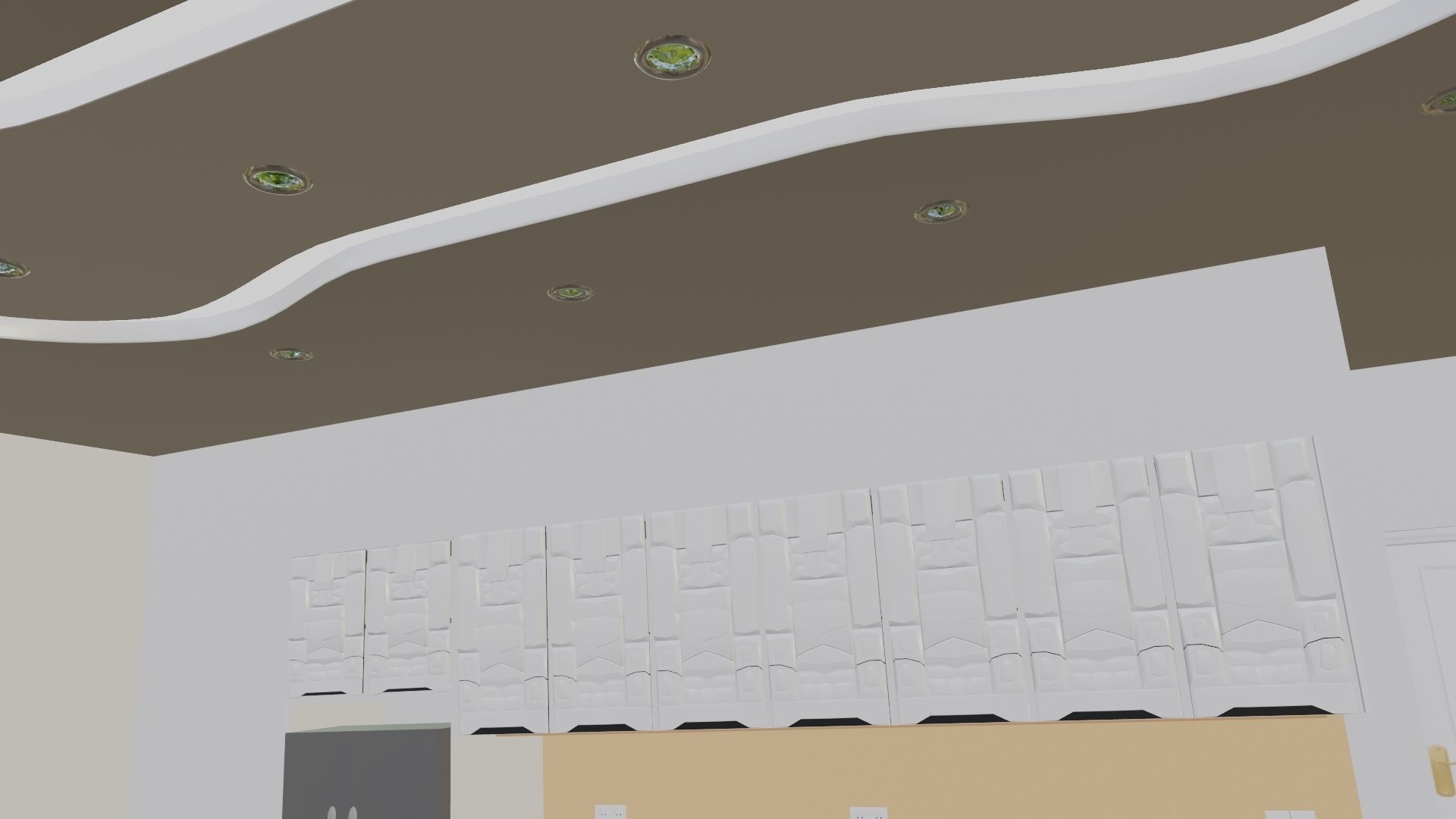 Modular sci fi kitchen 3D model_8