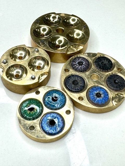 Mold for making cornea button of ocular prosthesis 5pcs version 3D print model_2