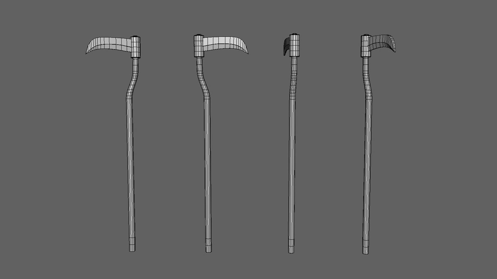 Prop102 Sickle Low-poly 3D model_6