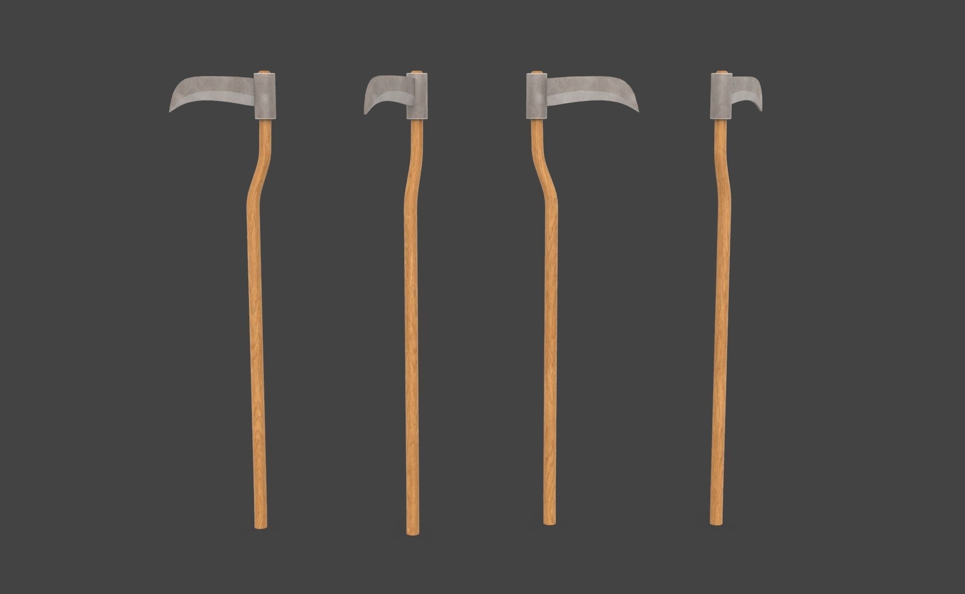 Prop102 Sickle Low-poly 3D model_1