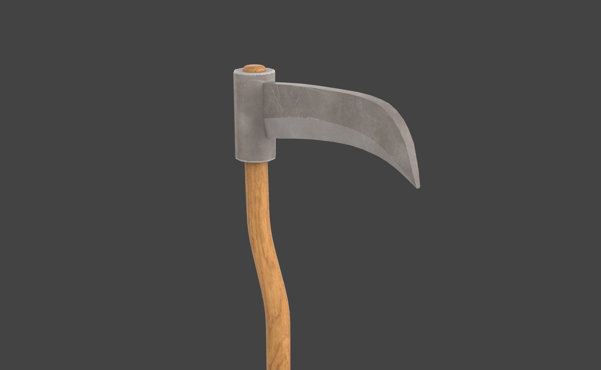 Prop102 Sickle Low-poly 3D model_2