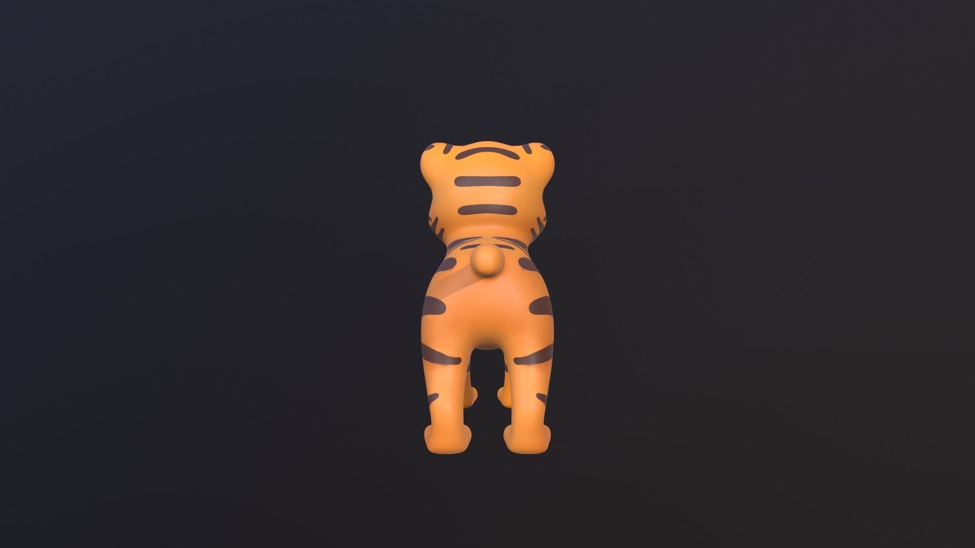 Asset - Cartoons - Animal - Tiger Rigged 3D model 3D model_7