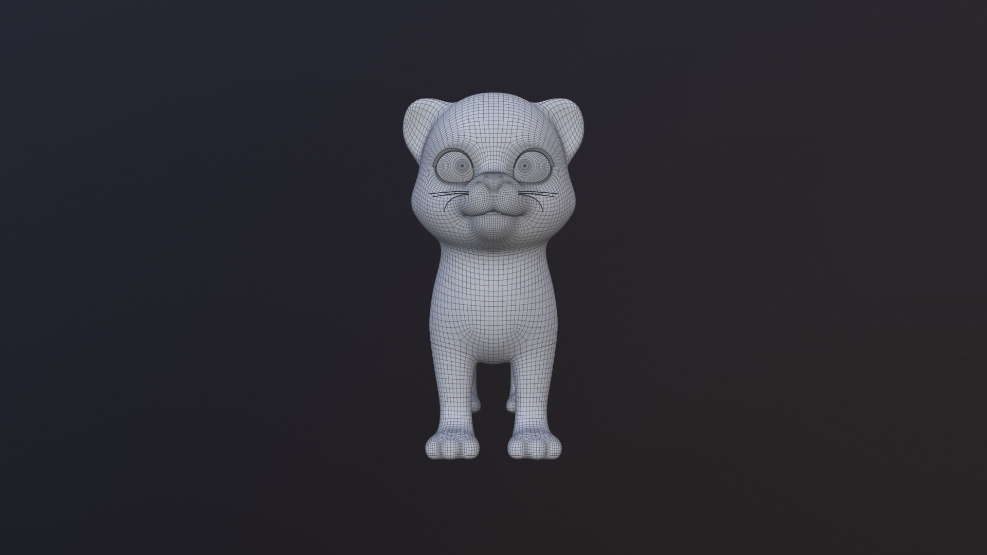 Asset - Cartoons - Animal - Tiger Rigged 3D model 3D model_11