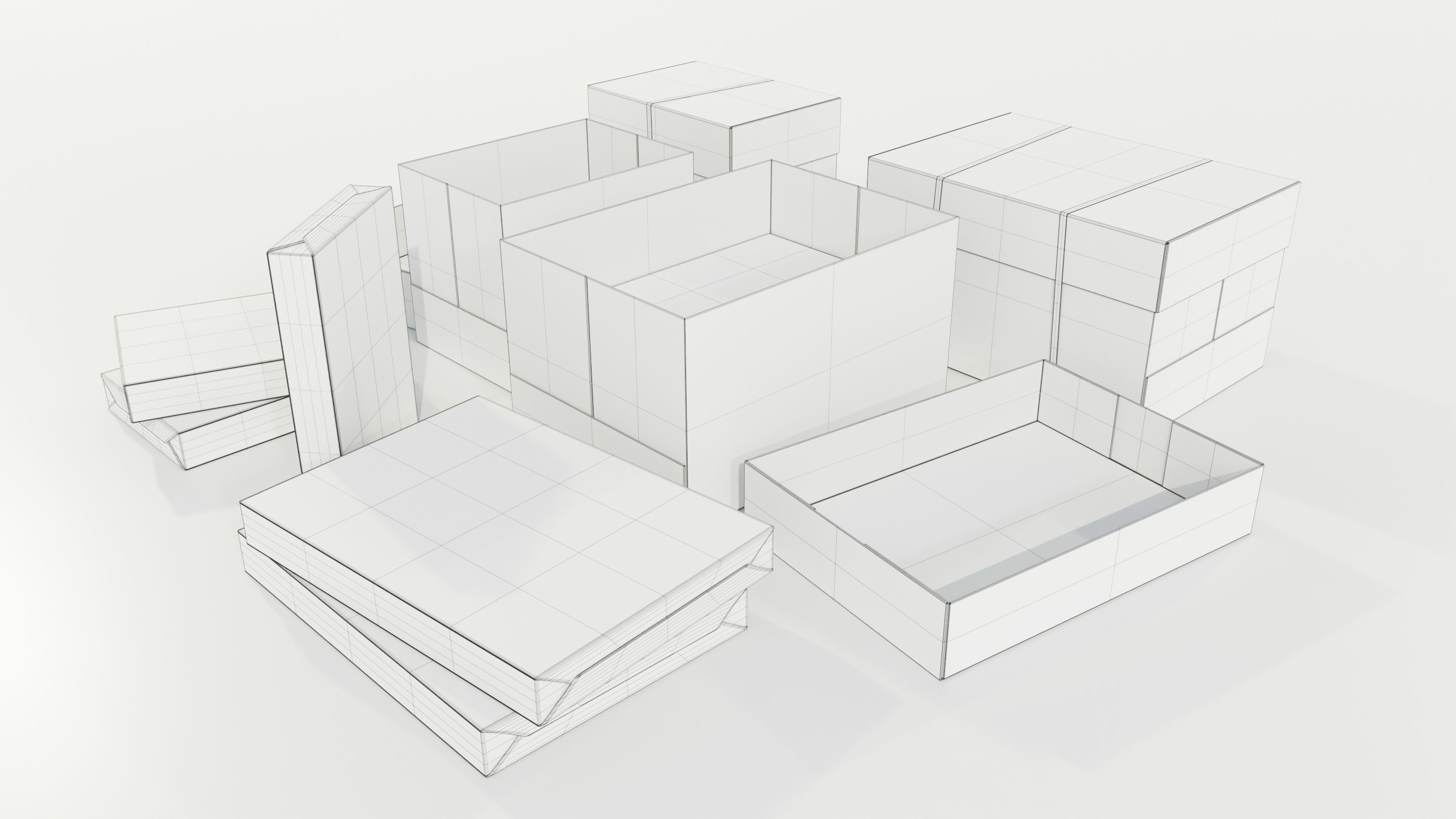 Paper Boxes 3D model_13