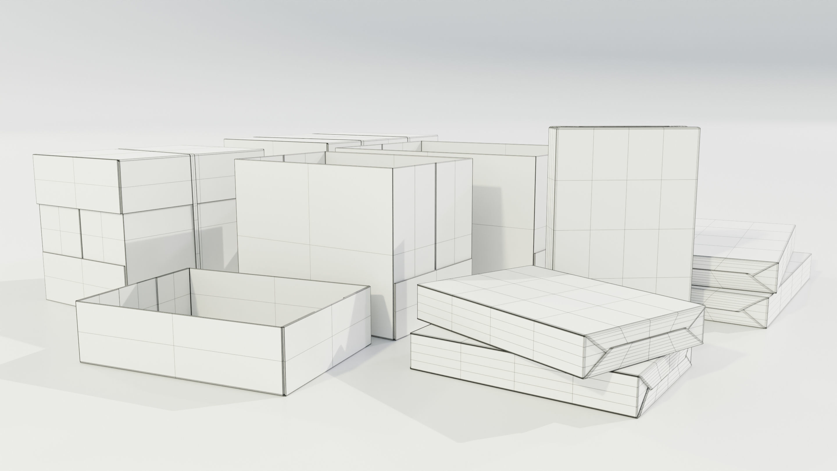 Paper Boxes 3D model_17